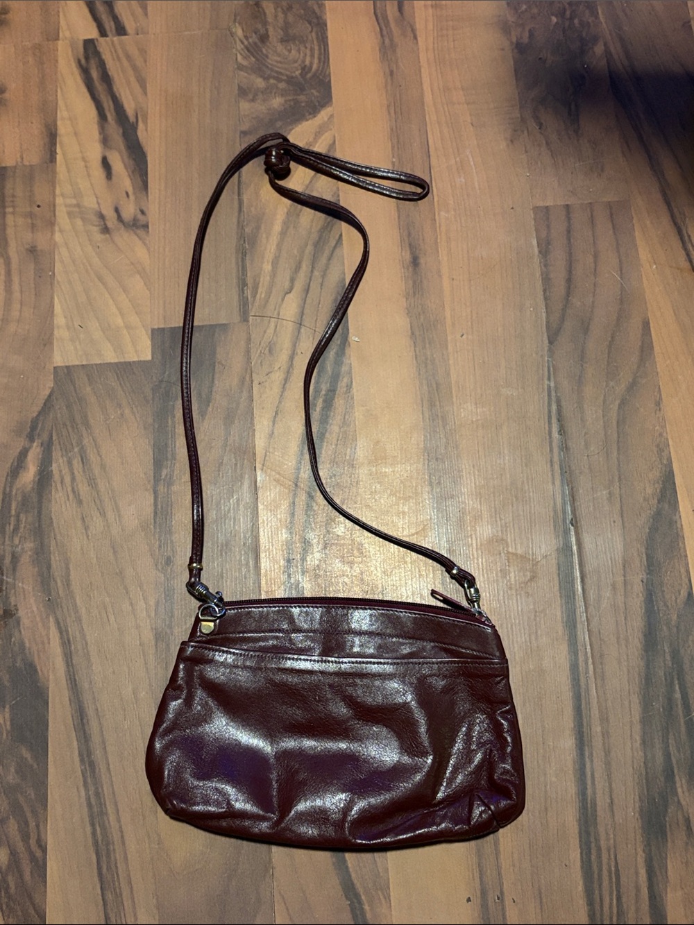 Women's Small Leather Crossbody Bag in Dark Brown